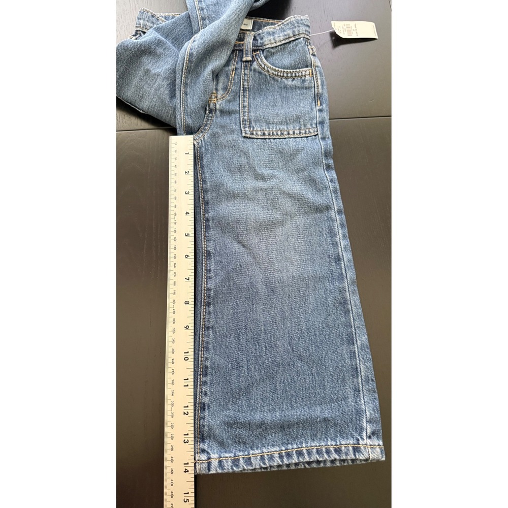 NWT Old Navy Toddler Wide-Leg Jeans Size 3T Blue 100% Cotton Denim - Picture 11 of 12